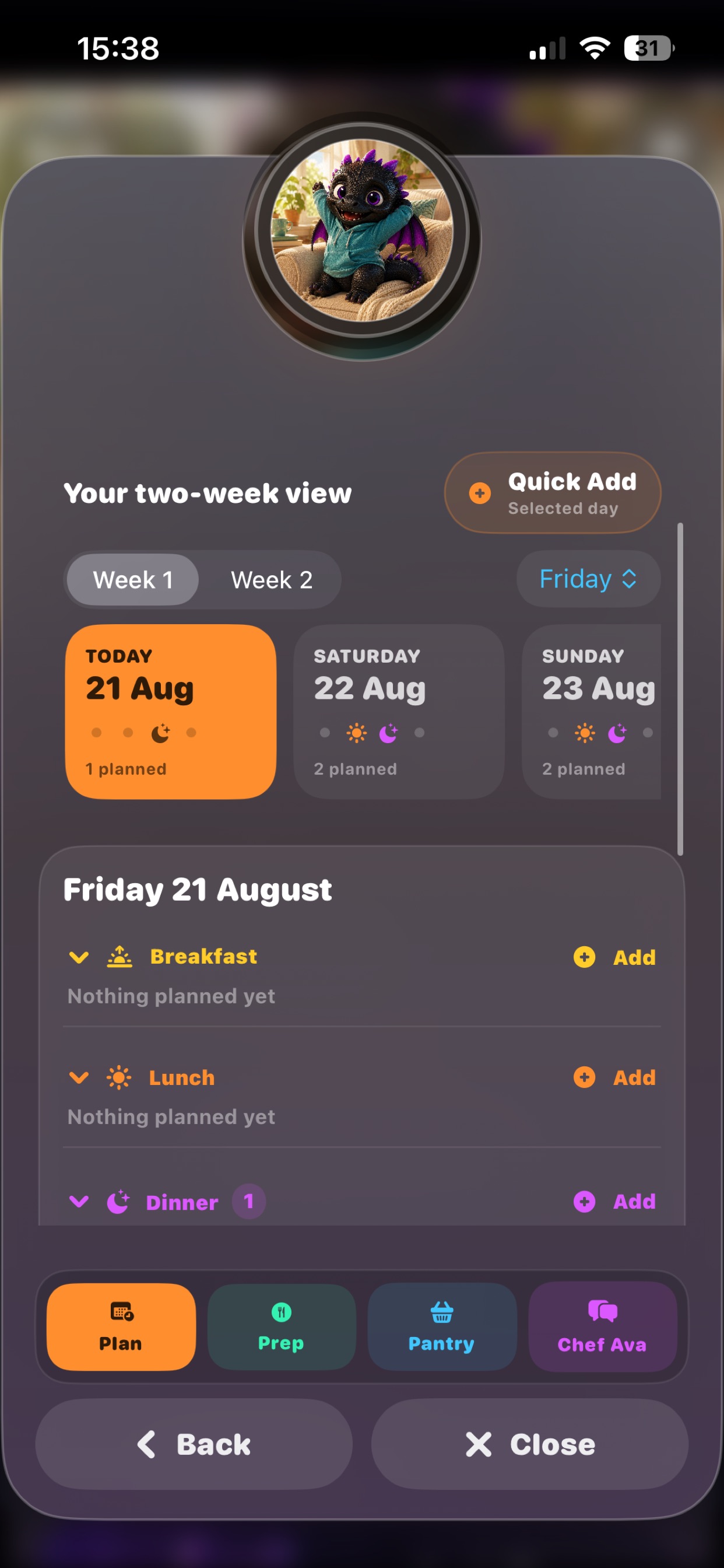 DoingOkay two-week Meal Planner